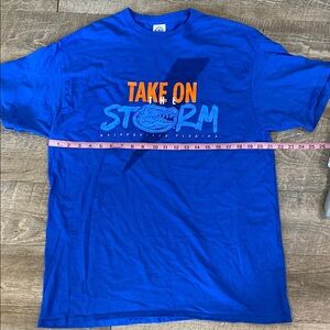 Delta Florida Gators NCAA Vibrant Blue & Orange Short Sleeve Tee Graphic XL